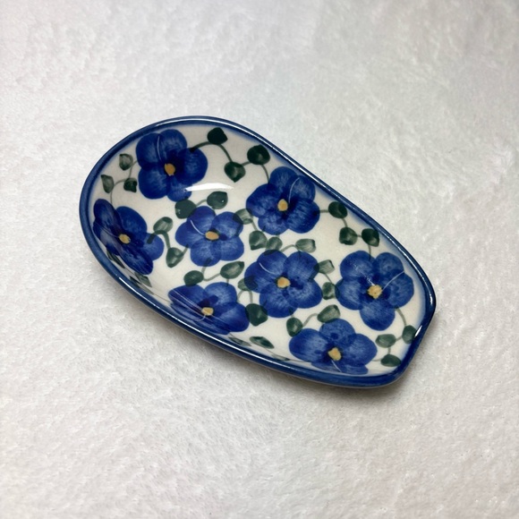 Boleslawiec Other - Boleslawiec Unikat Polish Pottery Royal vine Small Spoon Rest
